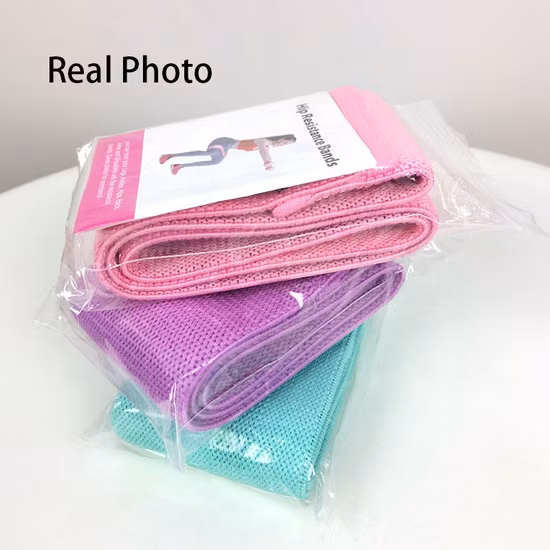 カスタム生地のエラスティックバンド、脚とお尻用のレジスタンスバンド