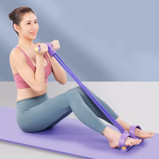 スポーツジムフィットネストレーニングラテックスレジスタンスバンドプル